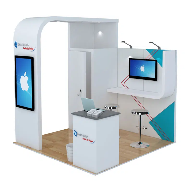 10x10 Trade Show Booth Rental Package 107 - LV Exhibit Rentals in Las Vegas 01