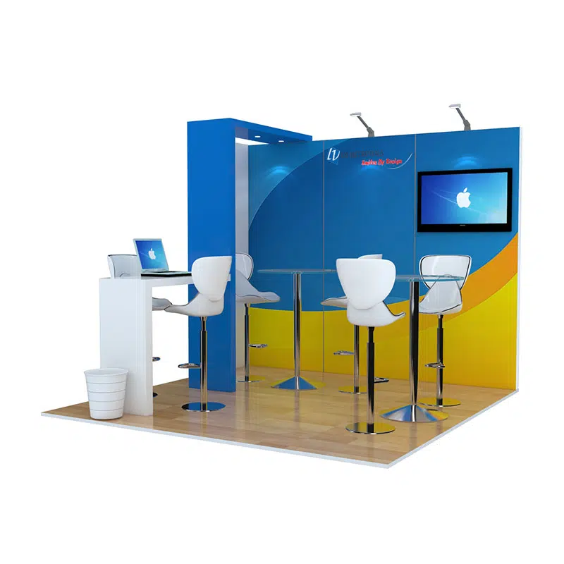 10x10 Trade Show Booth Rental Package 109 - LV Exhibit Rentals in Las Vegas 01