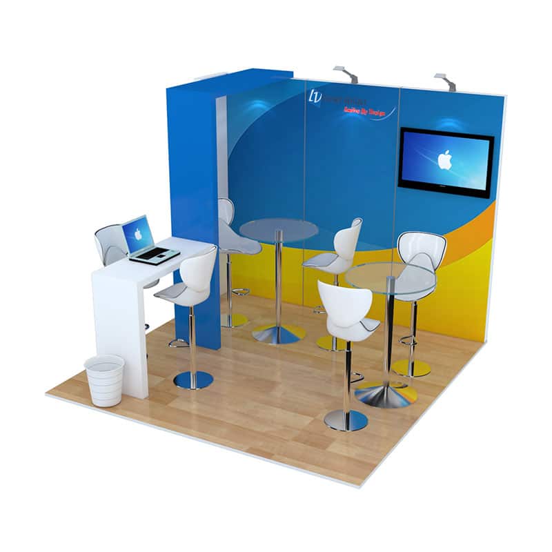 10×10 Booth Rental – Package 109 | LV Exhibit Rentals