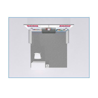 10x10 Package 103 - Top-Down View - Trade Show Booth Rental Las Vegas - LV Exhibit Rentals
