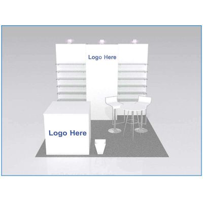 10x10 Package 104 - Front - Trade Show Booth Rentals Las Vegas - LV Exhibit Rentals