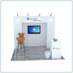 10x10 Trade Show Booth Rental Package 101 - Front View - LV Exhibit Rentals in Las Vegas