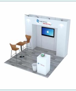 10x10 Trade Show Booth Rental Package 101 from LV Exhibit Rentals in Las Vegas