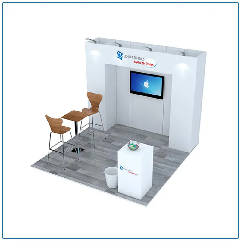 10x10 Trade Show Booth Rental Package 101 from LV Exhibit Rentals in Las Vegas