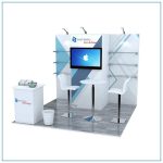 10x10 Trade Show Booth Rental Package 102 - Front View - LV Exhibit Rentals in Las Vegas