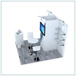 10x10 Trade Show Booth Rental Package 102 - Side View - LV Exhibit Rentals in Las Vegas