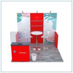 10x10 Trade Show Booth Rental Package 103 - Front View - LV Exhibit Rentals in Las Vegas