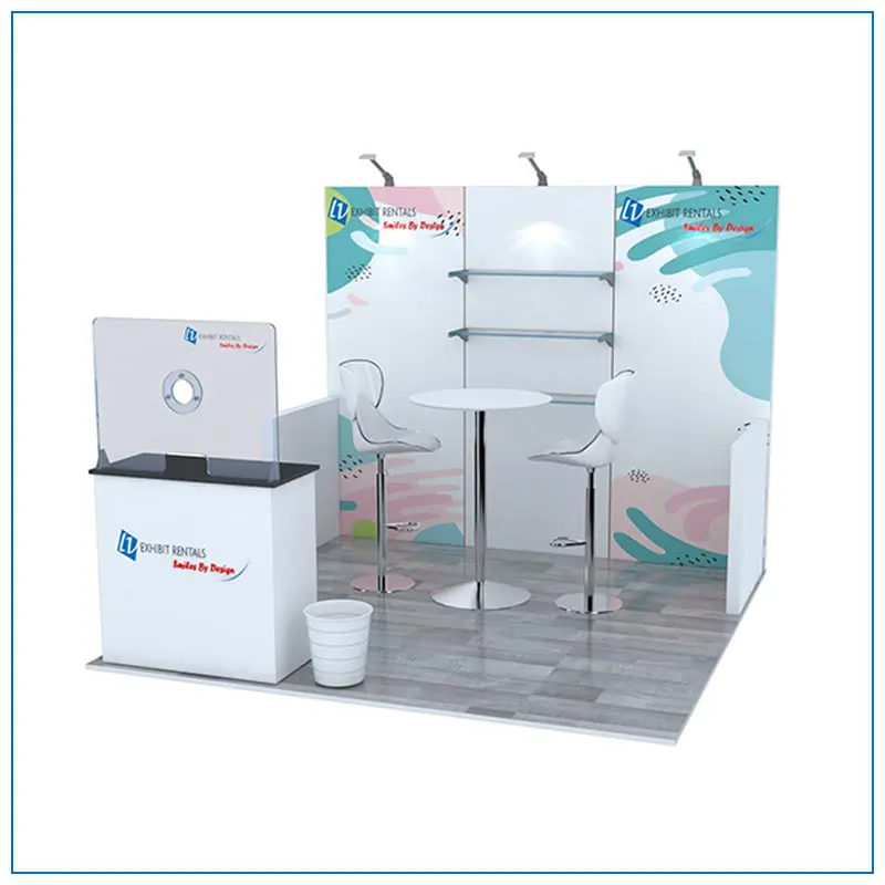 10x10 Trade Show Booth Rental Package 103 - LV Exhibit Rentals in Las Vegas