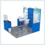 10x10 Trade Show Booth Rental Package 103 - Side View - LV Exhibit Rentals in Las Vegas