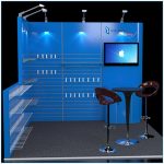 10x10 Trade Show Booth Rental Package 106 - Front View - LV Exhibit Rentals