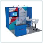 10x10 Trade Show Booth Rental Package 108 from LV Exhibit Rentals in Las Vegas - Angle View