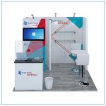 10x10 Trade Show Booth Rental Package 108 from LV Exhibit Rentals in Las Vegas - Front View