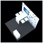 10x10 Trade Show Booth Rental Package 111 - Top-Down View - LV Exhibit Rentals in Las Vegas
