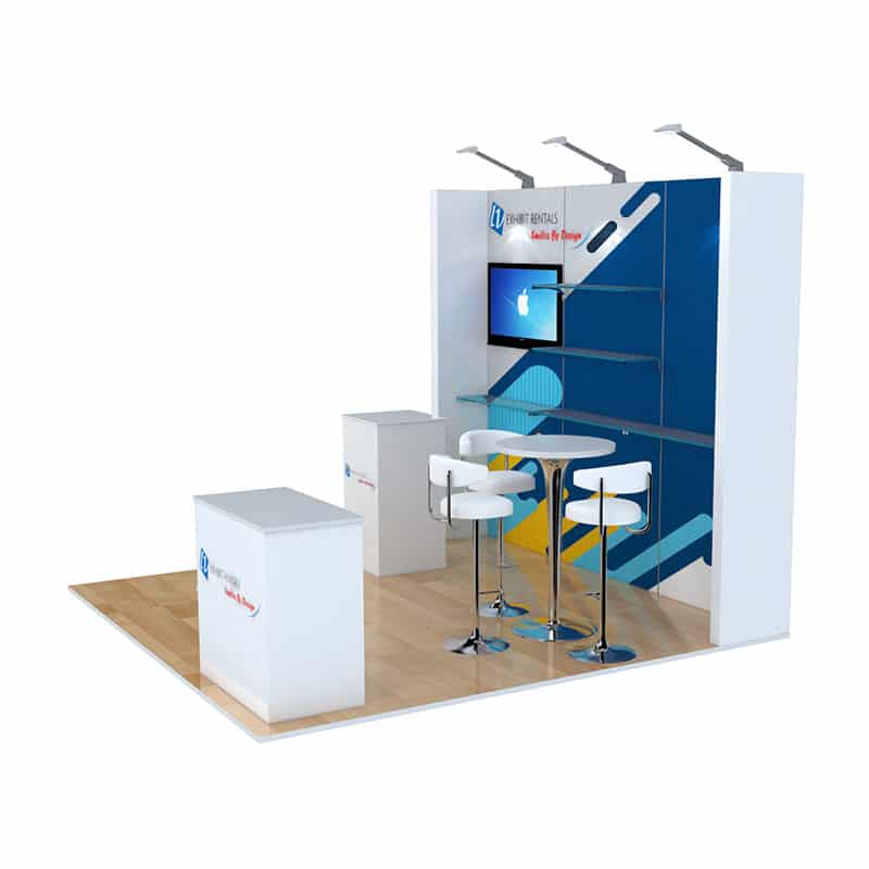 10×10 Booth Rental – Package 120 | LV Exhibit Rentals