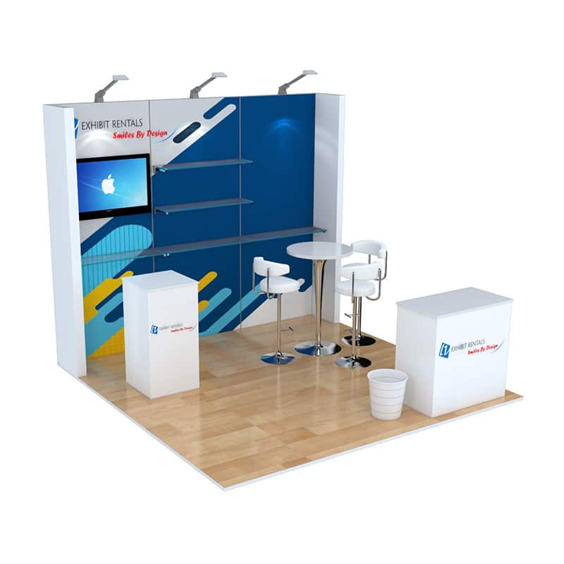 10×10 Booth Rental – Package 120 | LV Exhibit Rentals