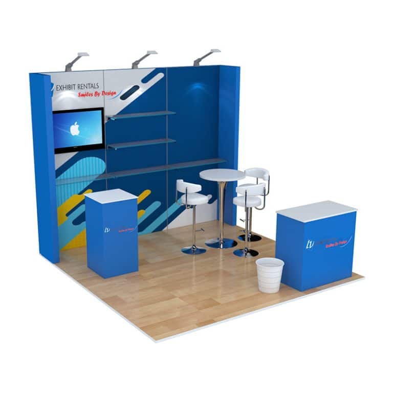 10×10 Booth Rental – Package 120 | LV Exhibit Rentals