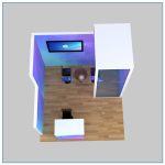 10x10 Trade Show Booth Rental Package 112 - Top-Down View - LV Exhibit Rentals in Las Vegas