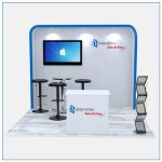 10x10 Trade Show Booth Rental Package 116 - Front View - LV Exhibit Rentals in Las Vegas