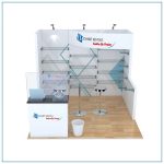 10x10 Trade Show Booth Rental Package 118 - Front View - LV Exhibit Rentals in Las Vegas