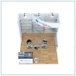 10x10 Trade Show Booth Rental Package 118 - Top-Down View - LV Exhibit Rentals in Las Vegas