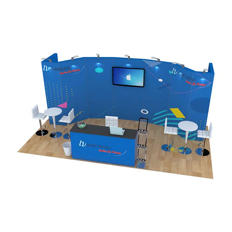 10x20 Trade Show Booth Rental Package 200 - LV Exhibit Rentals in Las Vegas 01