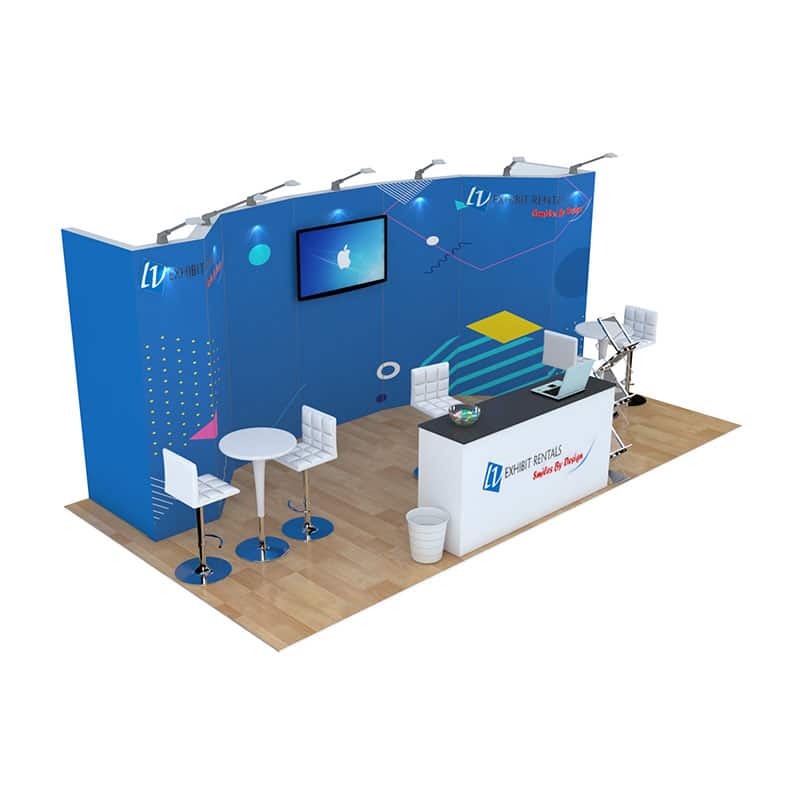 10×20 Booth Rental – Package 200 | LV Exhibit Rentals