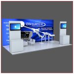 10x20 Trade Show Booth Rental Package 202 - Angle View2 - LV Exhibit Rentals in Las Vegas