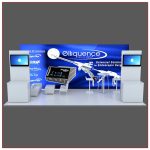 10x20 Trade Show Booth Rental Package 202 - Front View - LV Exhibit Rentals in Las Vegas