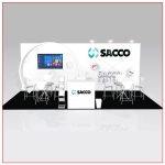 10x20 Trade Show Booth Rental Package 204 - Front View - LV Exhibit Rentals in Las Vegas