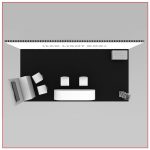 10x20 Trade Show Booth Rental Package 205 - Top-Down View - LV Exhibit Rentals in Las Vegas