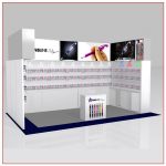 10x20 Trade Show Booth Rental Package 207 - Angle View - LV Exhibit Rentals in Las Vegas
