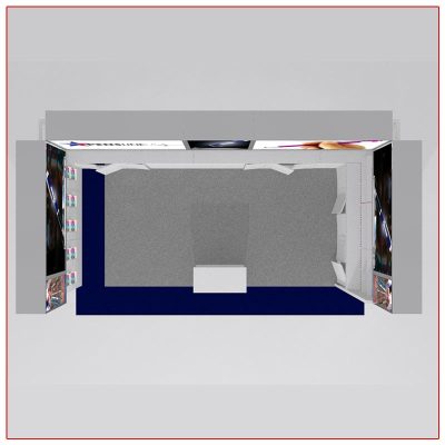 10x20 Trade Show Booth Rental Package 207 - Top-Down View - LV Exhibit Rentals in Las Vegas