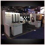10x20 Trade Show Booth Rental Package 214 Angle View- LV Exhibit Rentals in Las Vegas