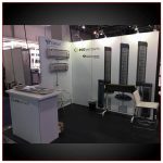 10x20 Trade Show Booth Rental Package 214 Left Side View- LV Exhibit Rentals in Las Vegas