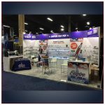 10x20 Trade Show Booth Rental Package 217 Angle View - LV Exhibit Rentals in Las Vegas