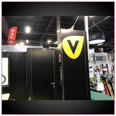 10x20 Trade Show Booth Rental Package 219 Closet View - LV Exhibit Rentals in Las Vegas