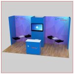10x20 Trade Show Booth Rental Package 225 Angle View - LV Exhibit Rentals in Las Vegas