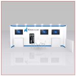 10x20 Trade Show Booth Rental Package 226 Front View - LV Exhibit Rentals in Las Vegas