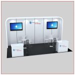 10x20 Trade Show Booth Rental Package 235 Front Angle View - LV Exhibit Rentals in Las Vegas