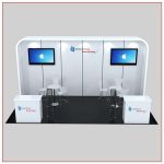 10x20 Trade Show Booth Rental Package 235 Front View - LV Exhibit Rentals in Las Vegas