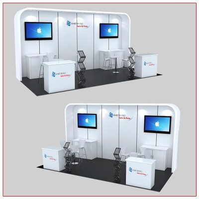 10x20 Trade Show Booth Rental Package 235A - LV Exhibit Rentals in Las Vegas