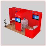 10x20 Trade Show Booth Rental Package 237 Top Angle View - LV Exhibit Rentals in Las Vegas