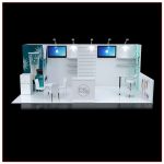 10x20 Trade Show Booth Rental Package 238 Front View - LV Exhibit Rentals in Las Vegas