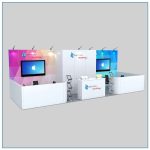 10x30 Trade Show Booth Rental Package 301 Front Angle View - LV Exhibit Rentals in Las Vegas