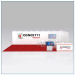 10x30 Trade Show Booth Rental Package 304 Front View - LV Exhibit Rentals in Las Vegas