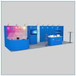 10x30 Trade Show Booth Rental Package 307 Front Angle View - LV Exhibit Rentals in Las Vegas