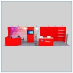 10x30 Trade Show Booth Rental Package 307 Front View - LV Exhibit Rentals in Las Vegas