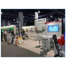 Concetti - 10x30 trade show booth rental package 300 - LV Exhibit Rentals in Las Vegas