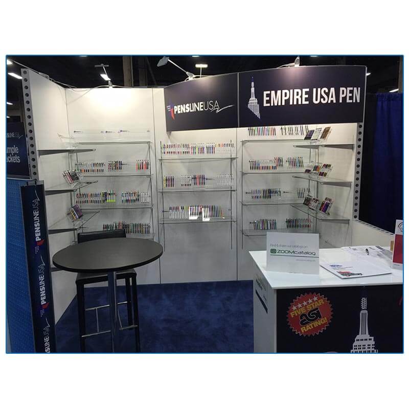 Empire USA Pen - 10x10 Trade Show Booth Rental Package 118 - LV Exhibit Rentals in Las Vegas