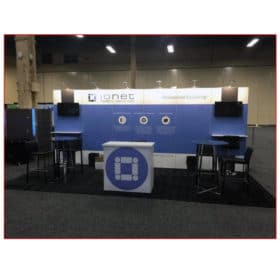 Ionet - 10x20 Trade Show Booth Rental Package 210 Variation - LV Exhibit Rentals in Las Vegas